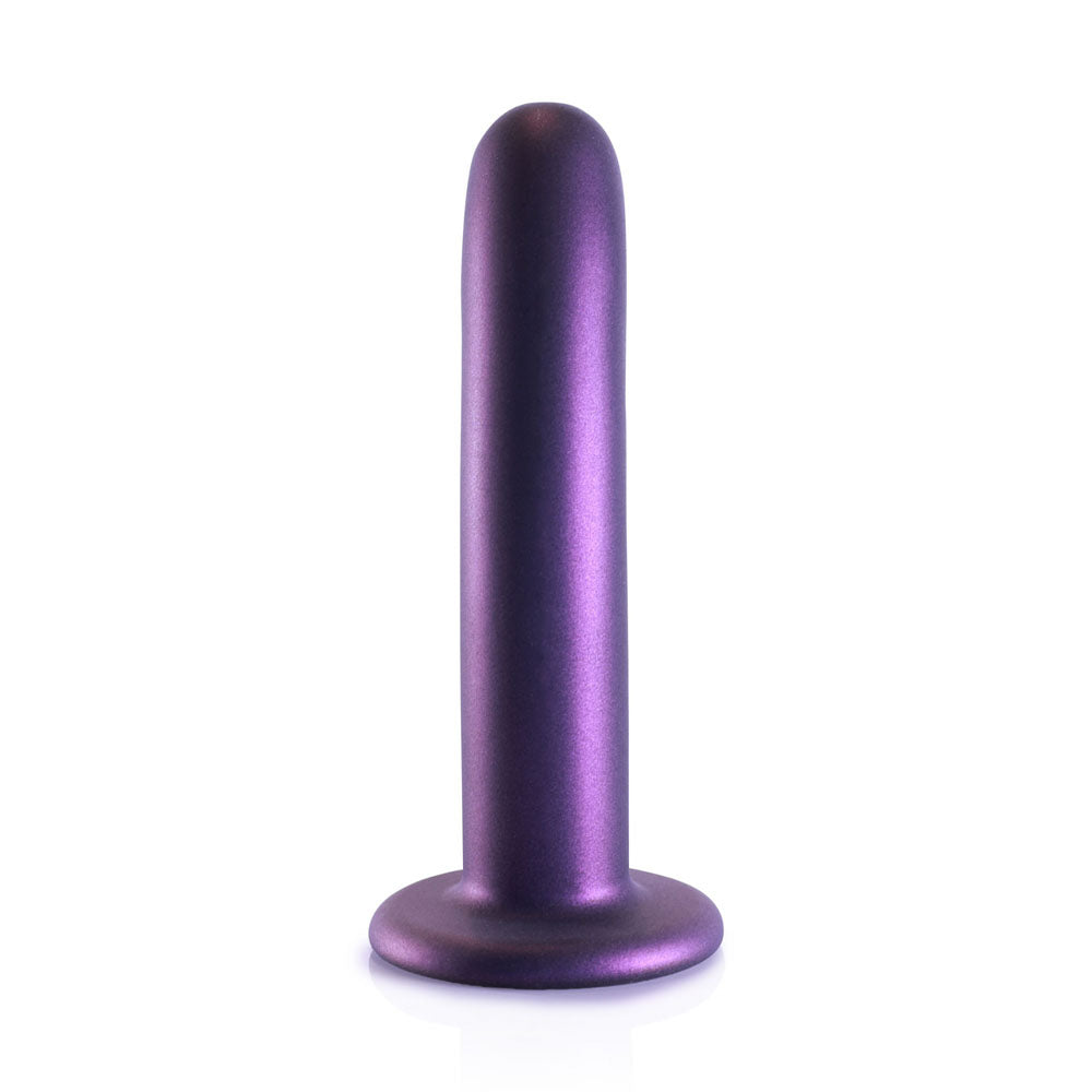 OUCH! Smooth Silicone G-Spot Dildo - 6 / 14.5 cm - Metallic Purple 14.5 cm Dildo-OU820MPU