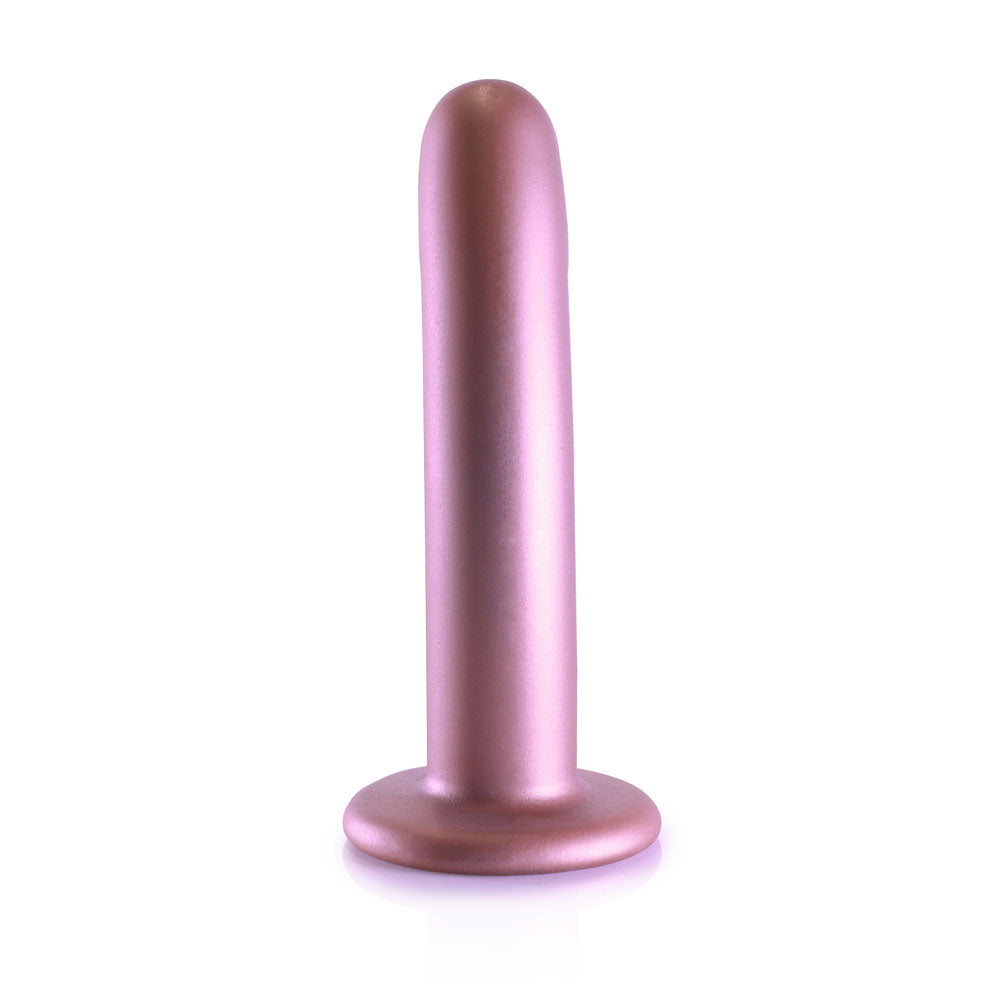 OUCH! Smooth Silicone G-Spot Dildo - 6 / 14.5 cm - Rose Gold 14.5 cm Dildo-OU820ROS