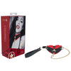 OUCH! Milan Collection - Collar with Leash - Black/Red Restraint-OU962BLKRD