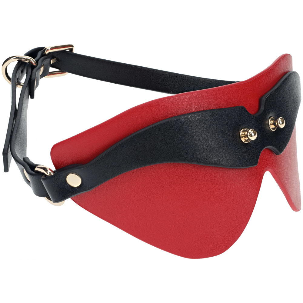 OUCH! Milan Collection - Blindfold - Black/Red Eyemask-OU965BLKRD