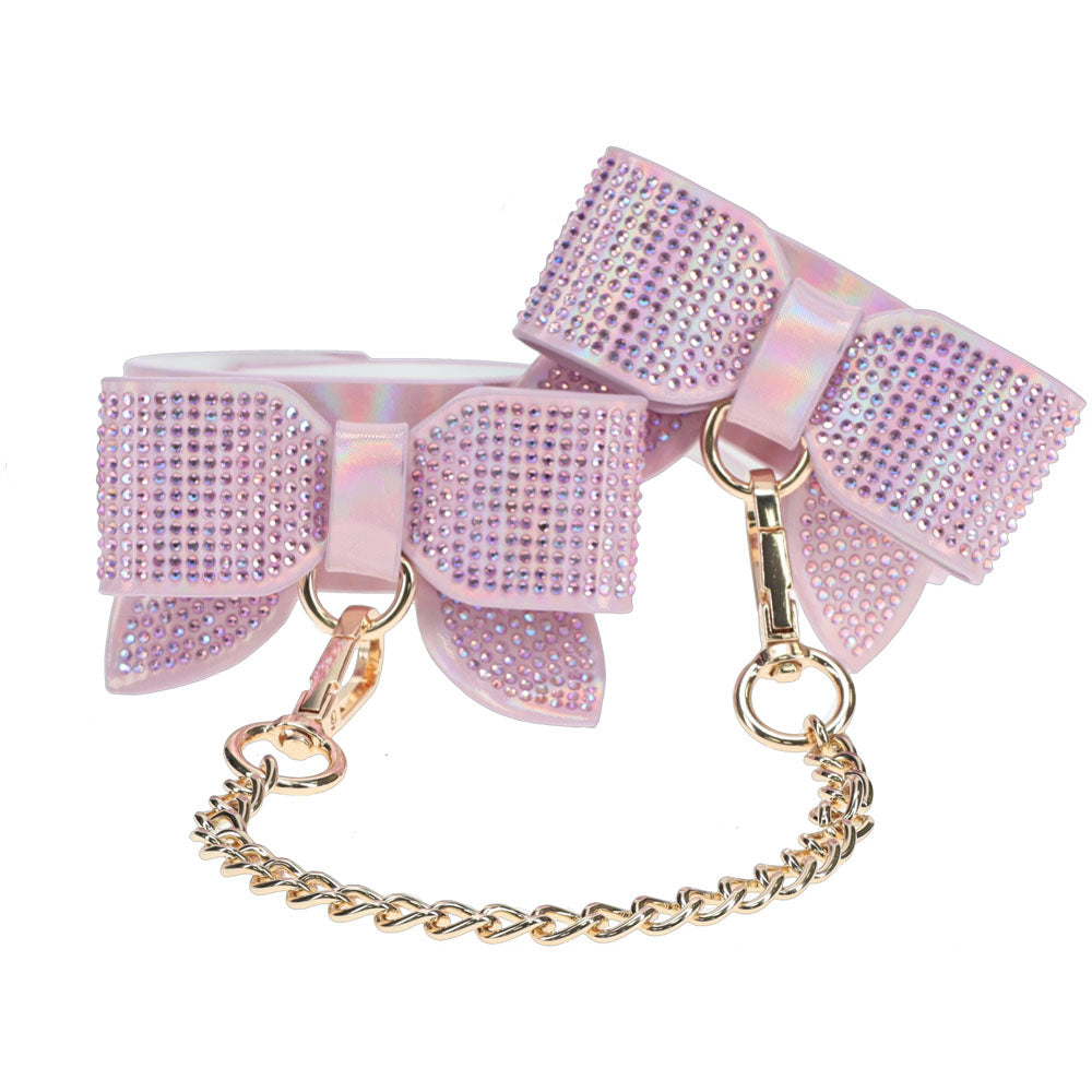 OUCH! Paris Collection - Leg Cuffs - Pink Restraints-OU982PNK