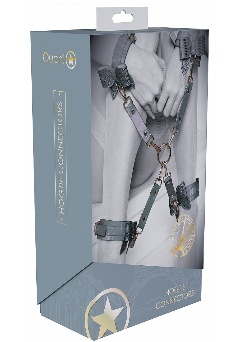Ouch! Paris Collection - Hogtie Connectors Black-OU984BLK