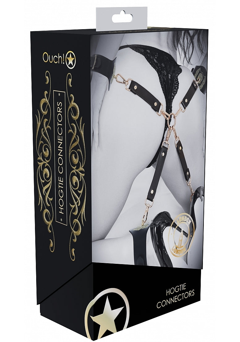 Ouch! London Collection - Hogtie Connectors-OU993BLK
