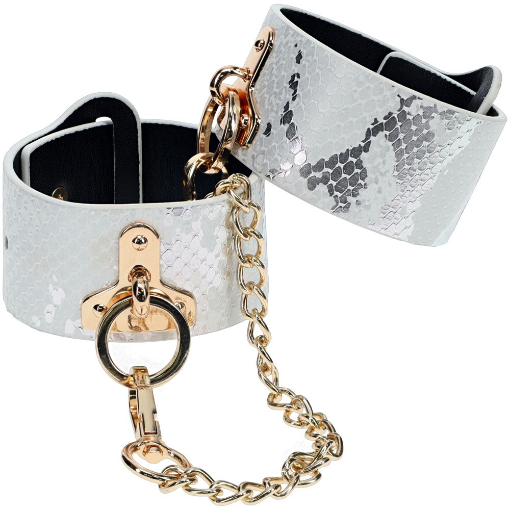 OUCH! Florence Collection - Handcuffs - White Restraints-OU999WHT