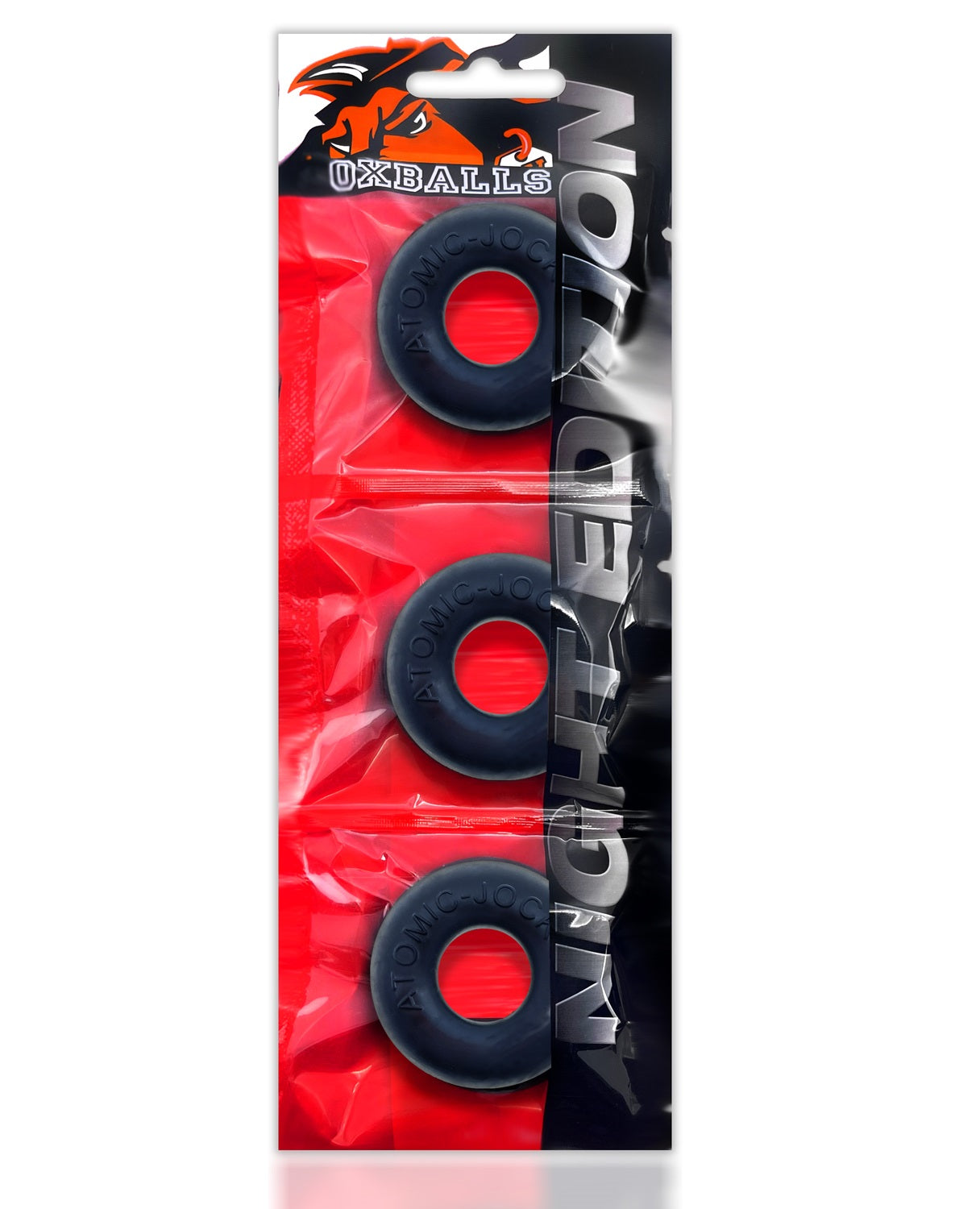 OXBALLS RINGER 3-pack cockring plus+SILICONET special edition NIGHT-OX-1324-NGT