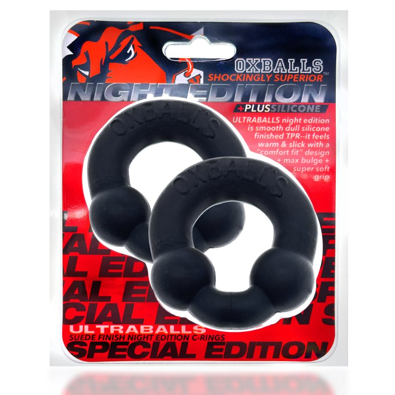 OXBALLS ULTRABALLS 2-pack cockring plus+SILICONET special edition NIGH...-OX-3010-NGT