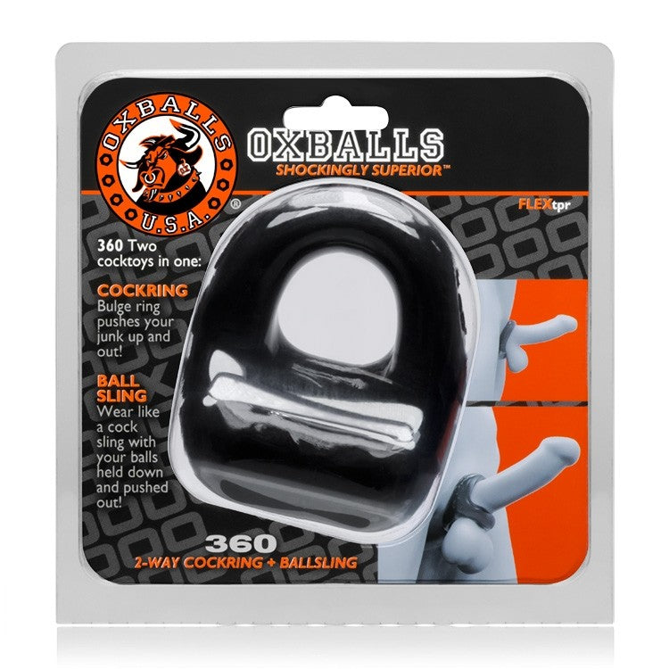 OXBALLS 360 dual use cocksling BLACK-OX-3013-BLK