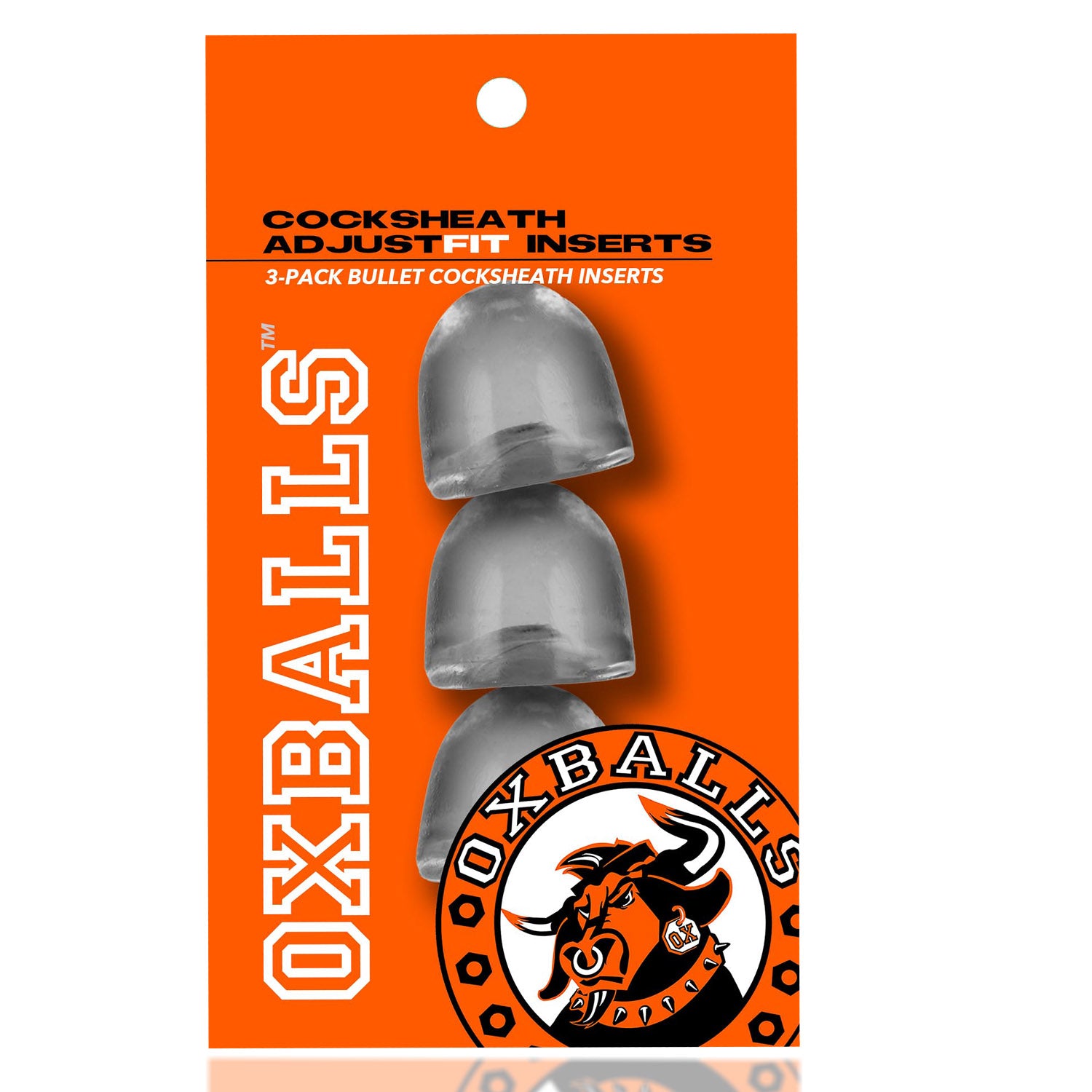 OXBALLS ADJUSTFIT INSERT 3-pack cocksheath inserts CLEAR-OX-3052-CLR