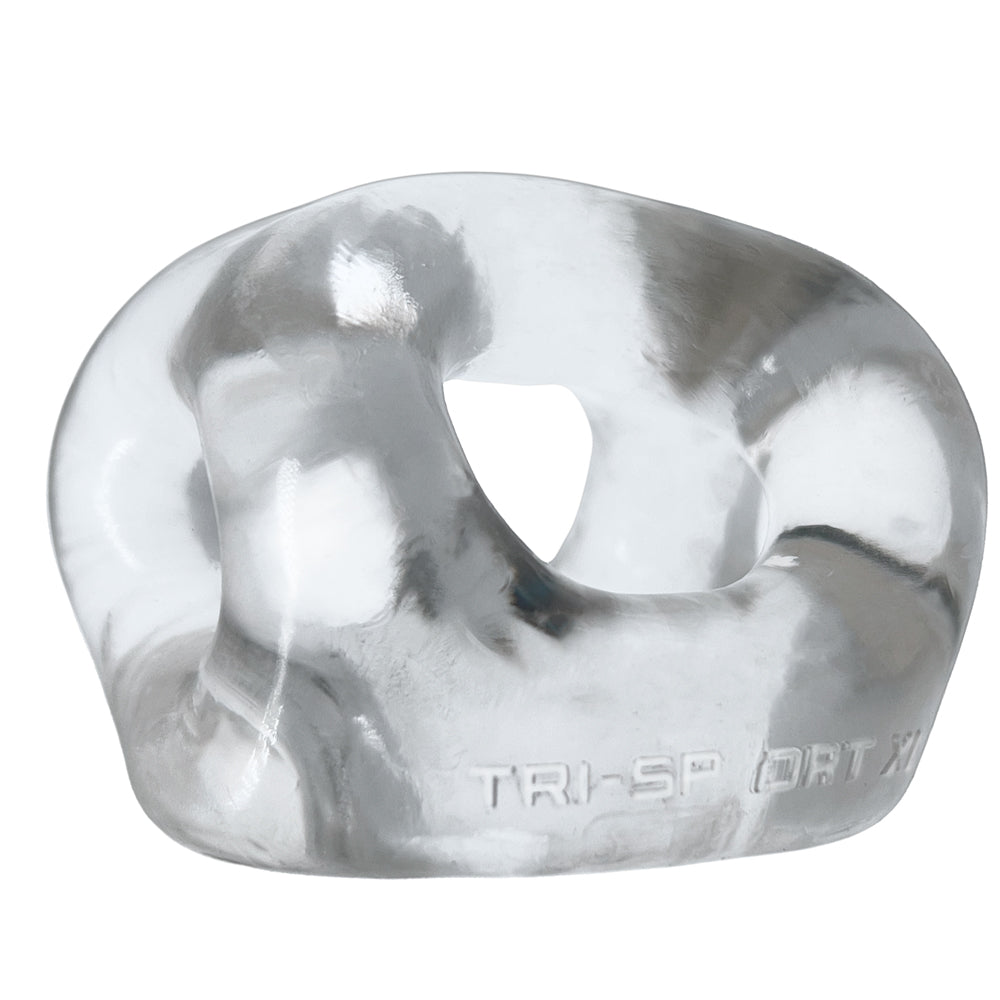OXBALLS TRI-SPORT XL thicker 3-ring cocksling CLEAR-OX-3078-CLR