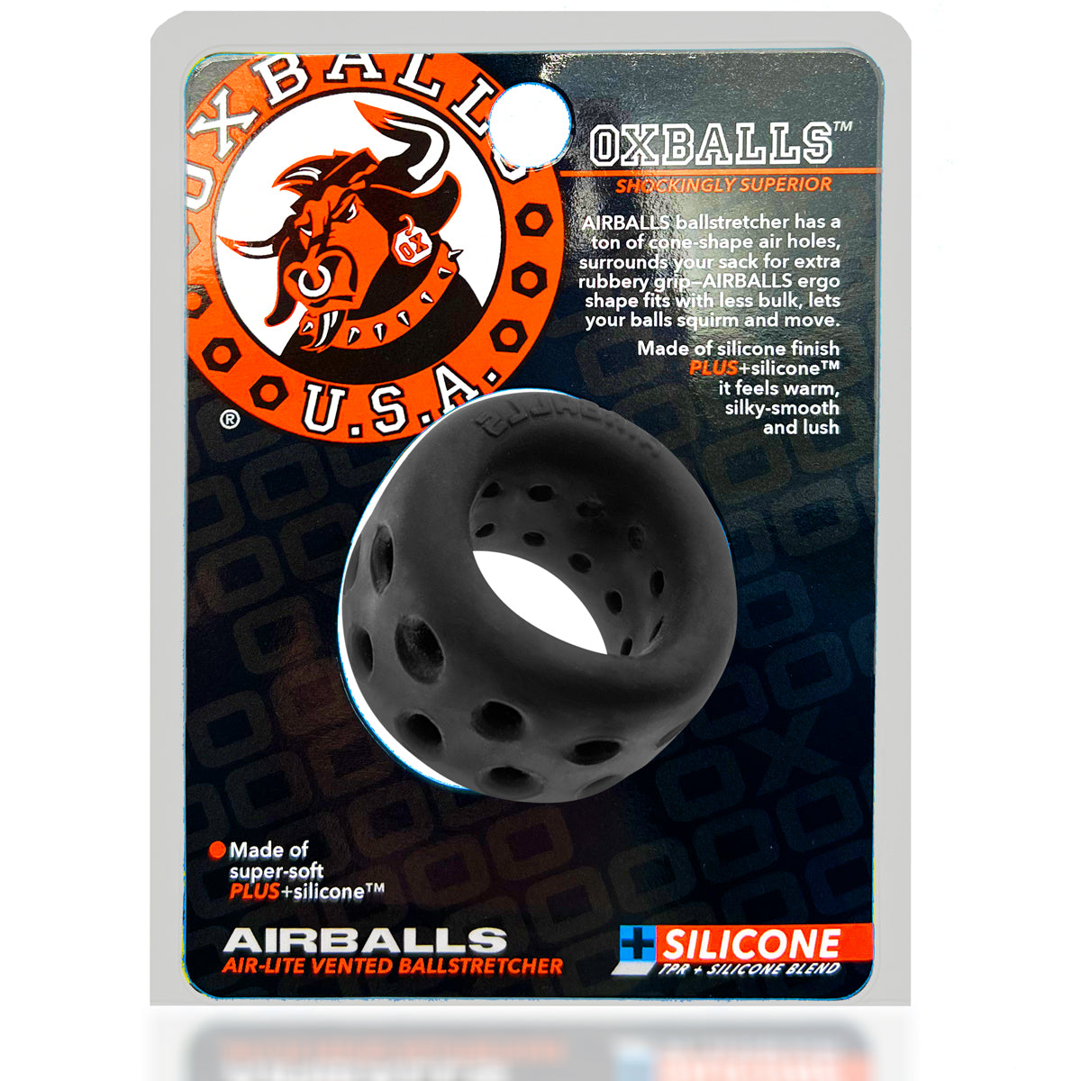 OXBALLS AIRBALLS air-lite ballstretcher BLACK ICE-OX-3084-BLKICE