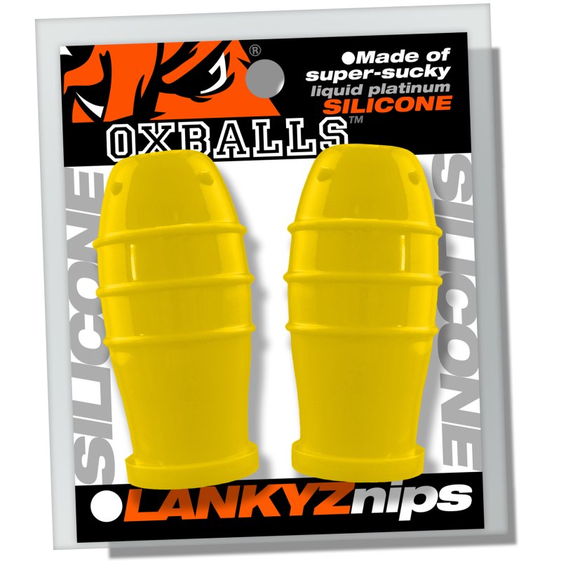 OXBALLS LANKYZ silicone nipsuckers YELLOW-OX-3211-YEL