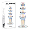 Playboy Pleasure JEWELS BEADS - Clear Glass 12 cm Anal Beads-PB-GL-4240-2