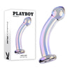 Playboy Pleasure JEWELS KING - Clear Glass 16.3 cm Dildo-PB-GL-4592-2