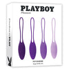 Playboy Pleasure PUT IN WORK - Purple Kegel Ball Set - Set of 4-PB-KB-2444-2