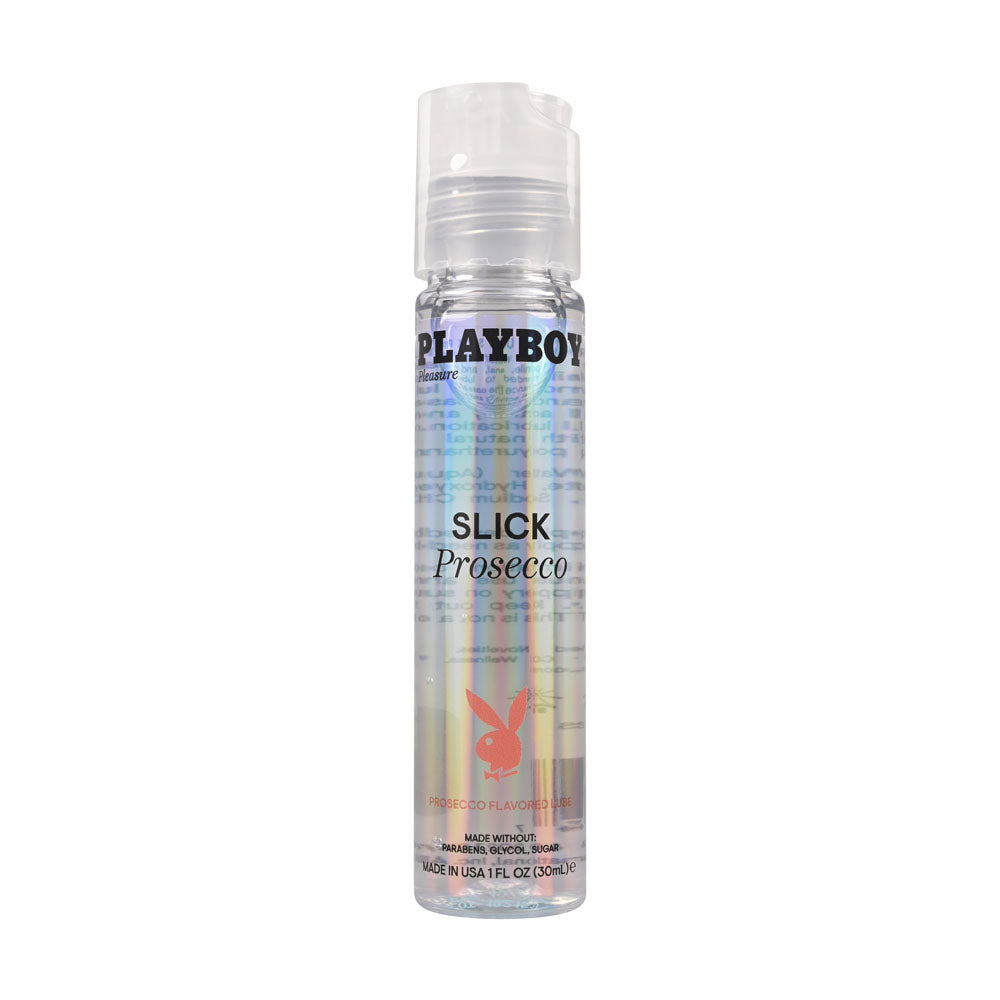 Playboy Pleasure SLICK PROSECCO - 30 ml - Prosecco Flavoured Water Based Lubricant - 30 ml Bottle-PB-LQ-2147-2