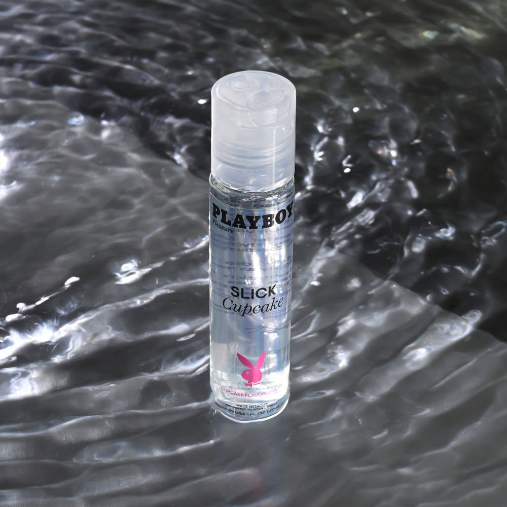 Playboy Pleasure SLICK CUPCAKE 1OZ - Cupcake Flavoured Water Based Lubricant - 30 ml Bottle-PB-LQ-2178-2