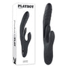 Playboy Pleasure RAPID RABBIT - Black 26.4 cm USB Rechargeable Rabbit Vibrator-PB-RS-1348-2