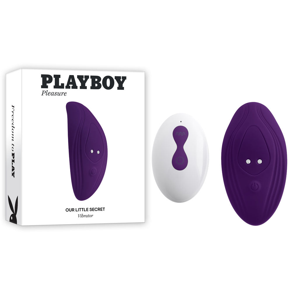 Playboy Pleasure OUR LITTLE SECRET - Purple USB Rechargeable Panty Vibrator with Wireless Remote Control-PB-RS-2277-2