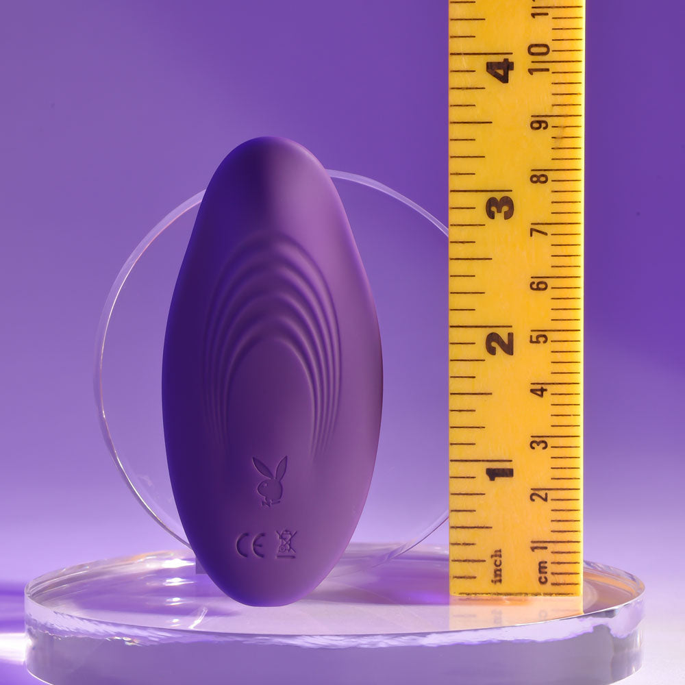 Playboy Pleasure OUR LITTLE SECRET - Purple USB Rechargeable Panty Vibrator with Wireless Remote Control-PB-RS-2277-2