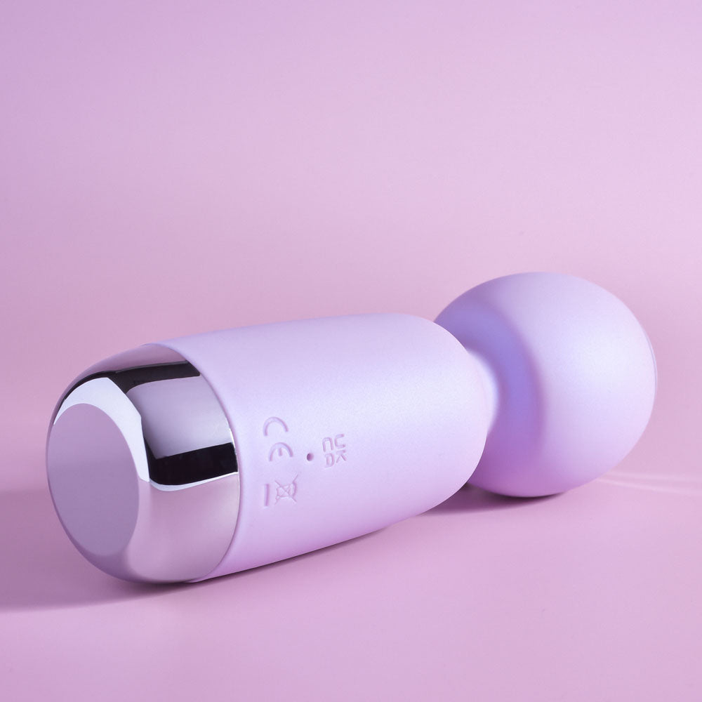 Playboy Pleasure ROYAL MINI - Lilac 12.5 cm USB Rechargeable Mini Wand Vibrator-PB-RS-2291-2