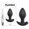 Playboy Pleasure PLUG & PLAY - Black 10.3 cm USB Rechargeable Vibrating Butt Plug with Wireless