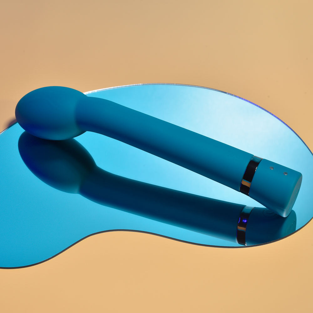 Playboy Pleasure ON THE SPOT - Blue 21.6 cm USB Rechargeable G-Spot Vibrator-PB-RS-2376-2