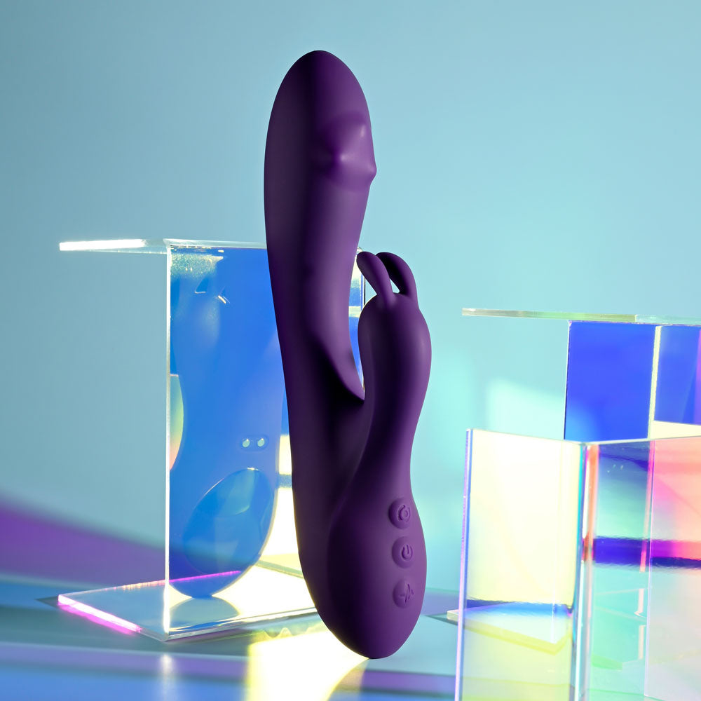 Playboy Pleasure ON REPEAT - Purple 19.7 cm USB Rechargeable Rabbit Vibrator-PB-RS-2505-2