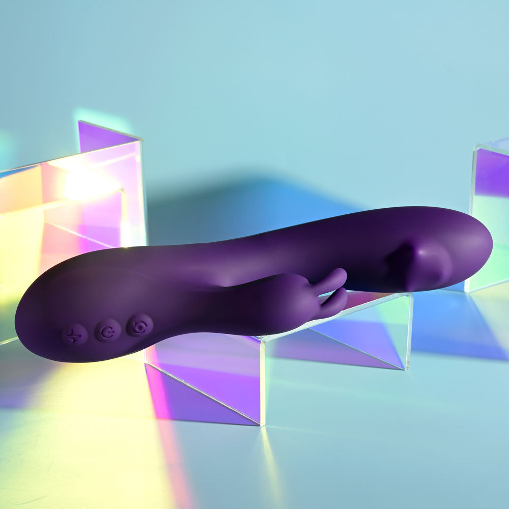 Playboy Pleasure ON REPEAT - Purple 19.7 cm USB Rechargeable Rabbit Vibrator-PB-RS-2505-2