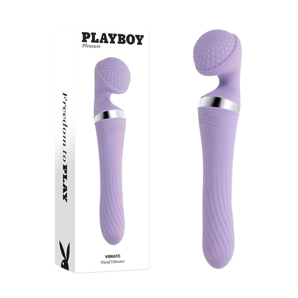 Playboy Pleasure VIBRATO - Lavender 24 cm USB Rechargeable Massage Wand-PB-RS-3656-2