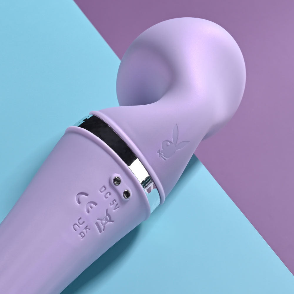 Playboy Pleasure VIBRATO - Lavender 24 cm USB Rechargeable Massage Wand-PB-RS-3656-2