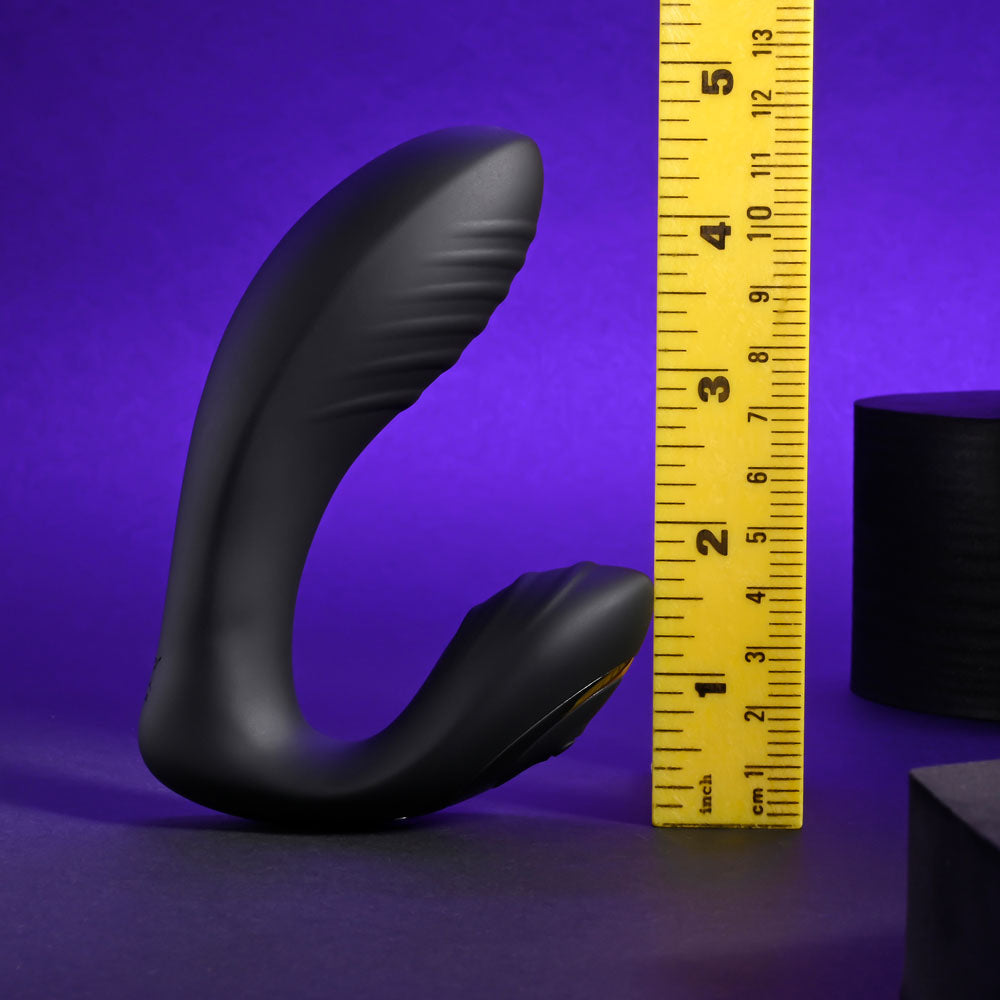 Playboy Pleasure PLAY TIME - Black 12.7 cm USB Rechargeable Vibrator-PB-RS-4271-2