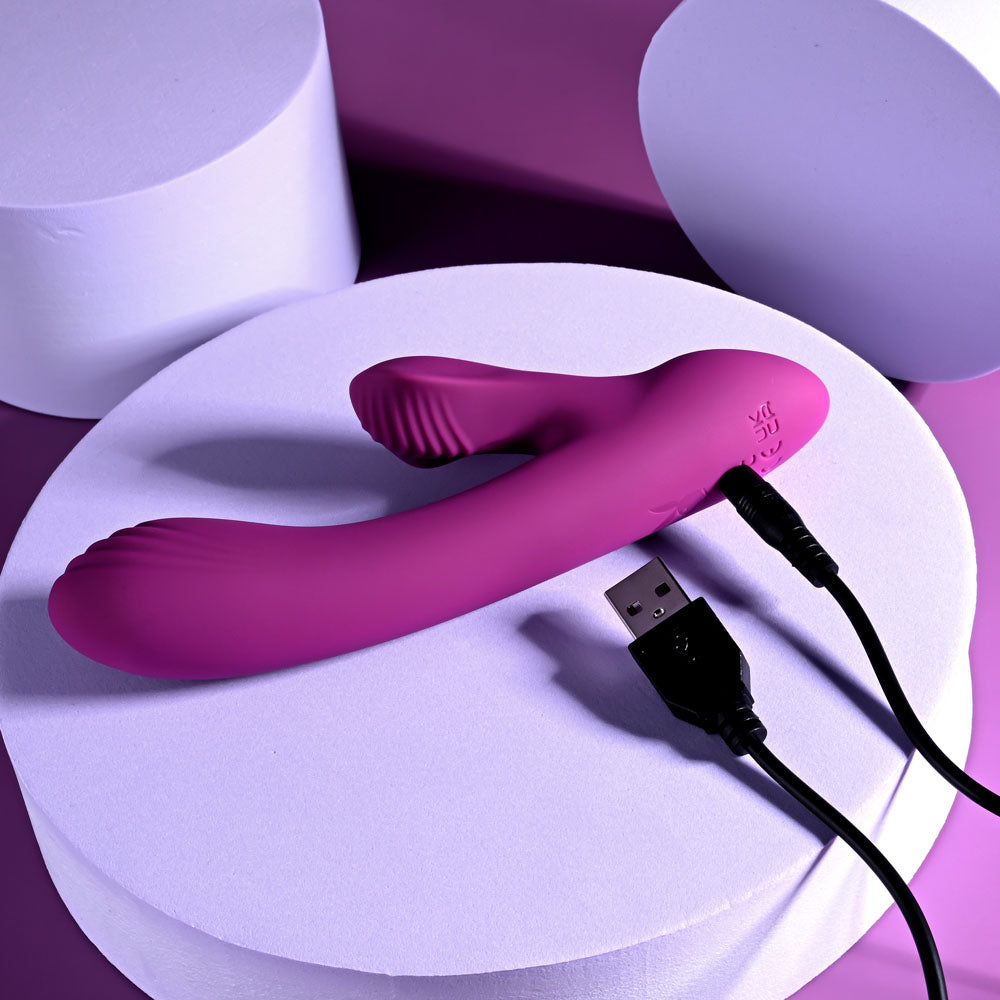 Playboy Pleasure BITTY BUNNY - Purple 14.7 cm USB Rechargeable Rabbit Vibrator-PB-RS-4288-2