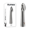 Playboy Pleasure SWOON - Chrome 14 cm USB Rechargeable Vibrator-PB-RS-4301-2