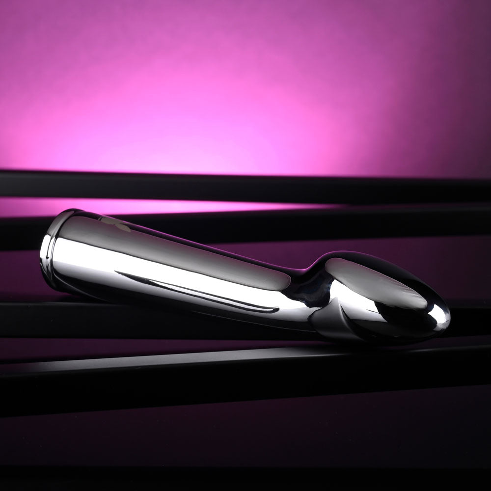 Playboy Pleasure SWOON - Chrome 14 cm USB Rechargeable Vibrator-PB-RS-4301-2