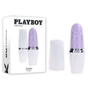 Playboy Pleasure GETAWAY - White/Purple 14.2 cm USB Rechargeable Tapping Stimulator-PB-RS-4653-2