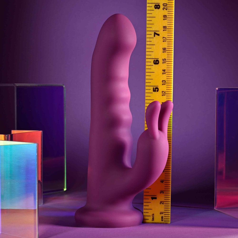 Playboy Pleasure FLUFFLE - Purple 19.7 cm USB Rechargeable Rabbit Vibrator-PB-RS-4677-2