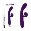 Playboy CURLICUE - Purple 23.5 cm USB Rechargeable Rabbit Vibrator-PB-RS-4707-2