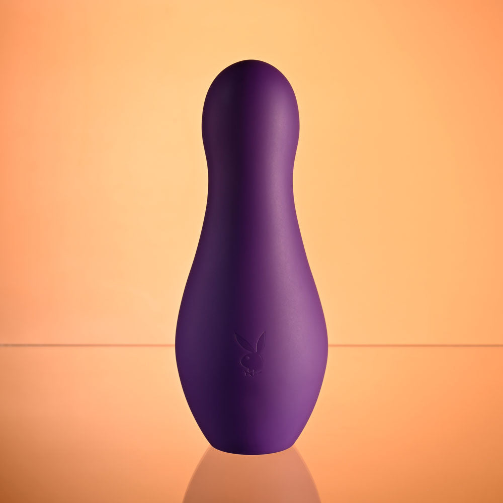 Playboy Pleasure THE JET SET - VIBRATOR - Purple 10.2 cm Vibrator with Self Charging Case-PB-RS-5254-2