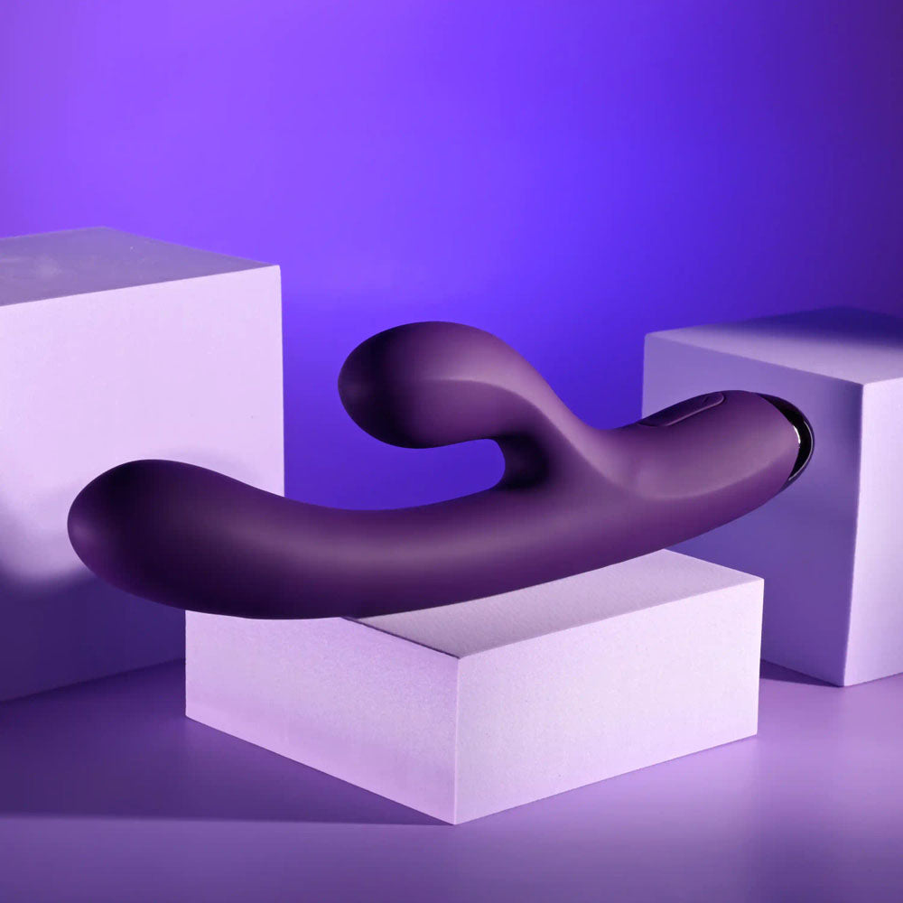 Playboy Pleasure NEW CRUSH - Purple 20.6 cm USB Rechargeable Rabbit Vibrator-PB-RS-6282-2