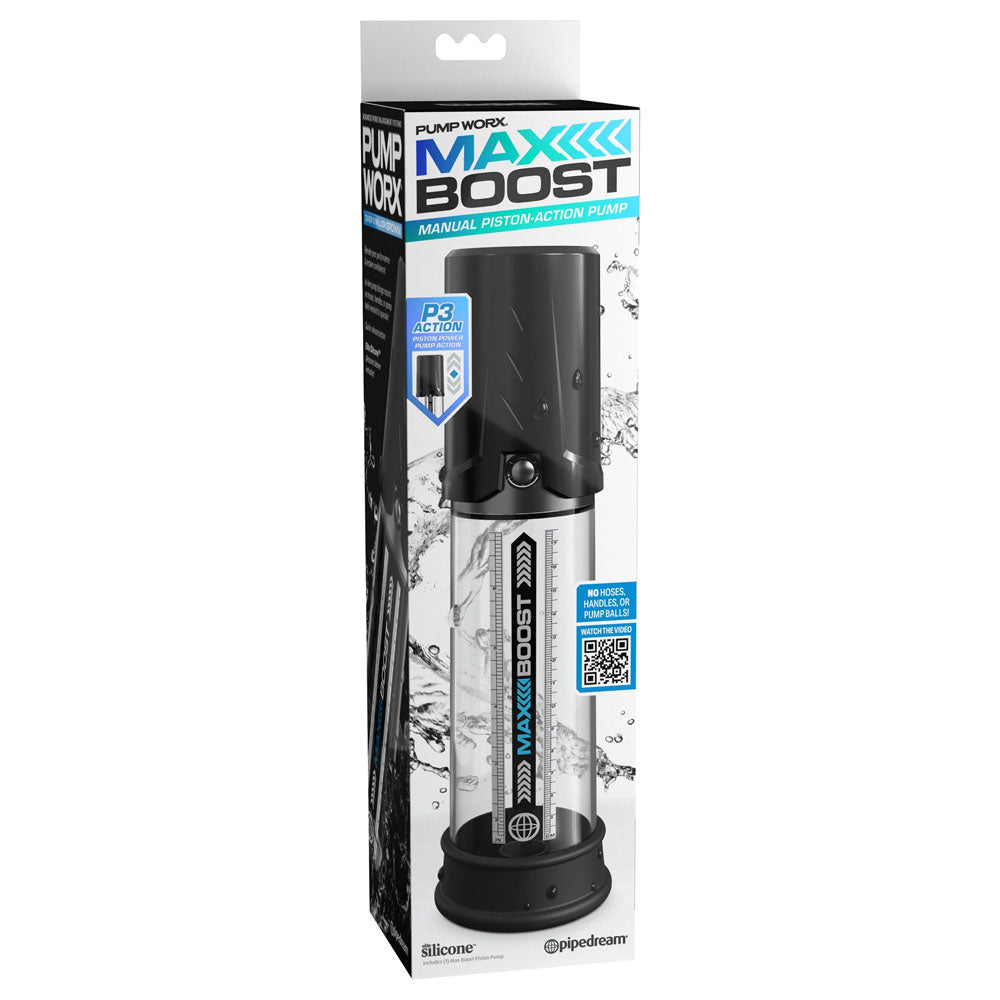 Pump Worx Max Boost - Black - Black Penis Pump-PD3249-23