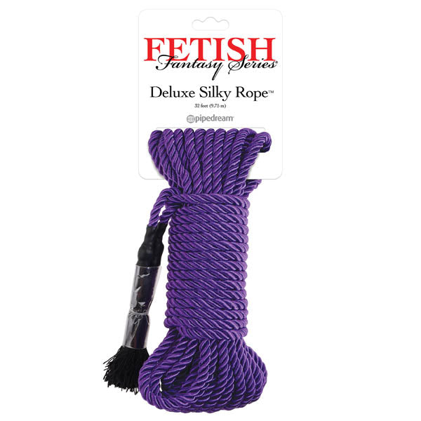 Fetish Fantasy Series Deluxe Silky Rope - Purple Bondage Rope - 9.75 m Length-PD3865-12