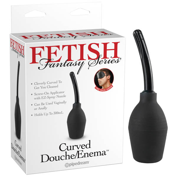 Fetish Fantasy Series Curved Douche/Enema - Black Douche/Enema-PD3921-23