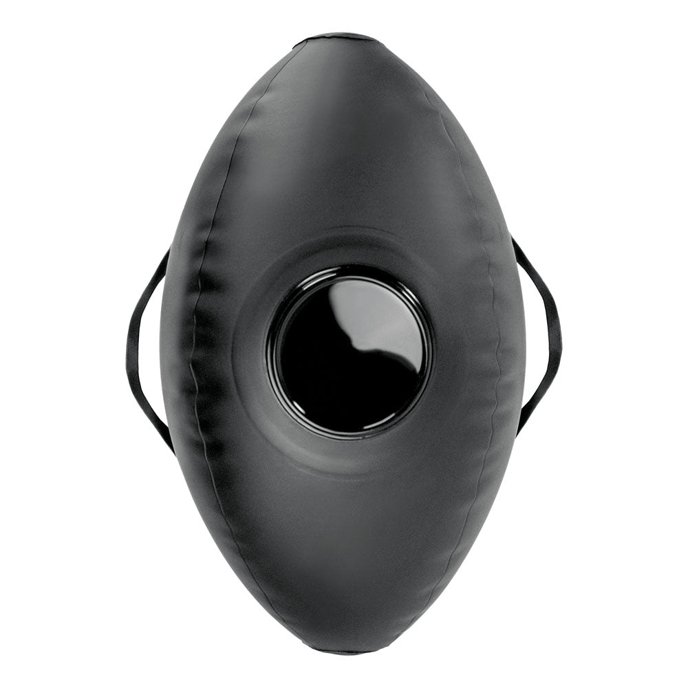 Fetish Fantasy Series Body Dock Inflatable Love Ball - Black Inflatable Cushion with Black 15.2 cm Dildo-PD4472-23