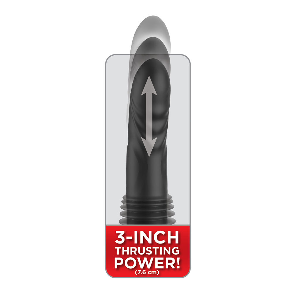 FFS Ultimate Silicone Thruster - Black - Black USB Rechargeable Thrusting Vibrator-PD4563-23