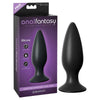 Anal Fantasy Elite Collection Large Rechargeable Anal Plug - Black 13.5 cm (5.3) USB Rechargeable Vibrating Butt Plug-PD4774-23