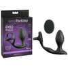 Anal Fantasy Elite Ass-Gasm Gyro-Milk Pro - Black USB Rechargeable Gyrating Butt Plug with Cock Ring-PD4797-23