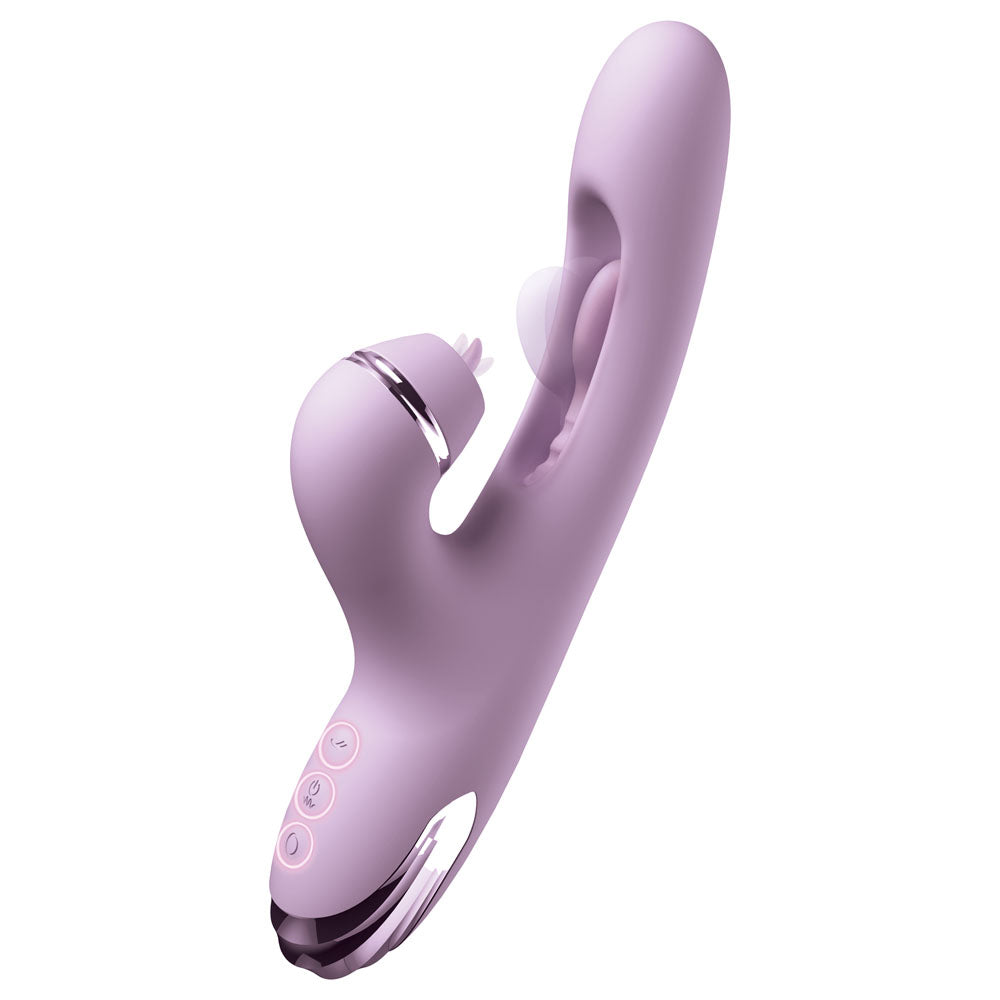 Fantasy For Her G-Touch Pulse Pro - Purple - Purple 23.4 cm USB Rechargeable Rabbit Vibrator wi