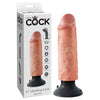 King Cock 6 Vibrating Cock - Flesh 15.2 cm Vibrating Dong-PD5401-21