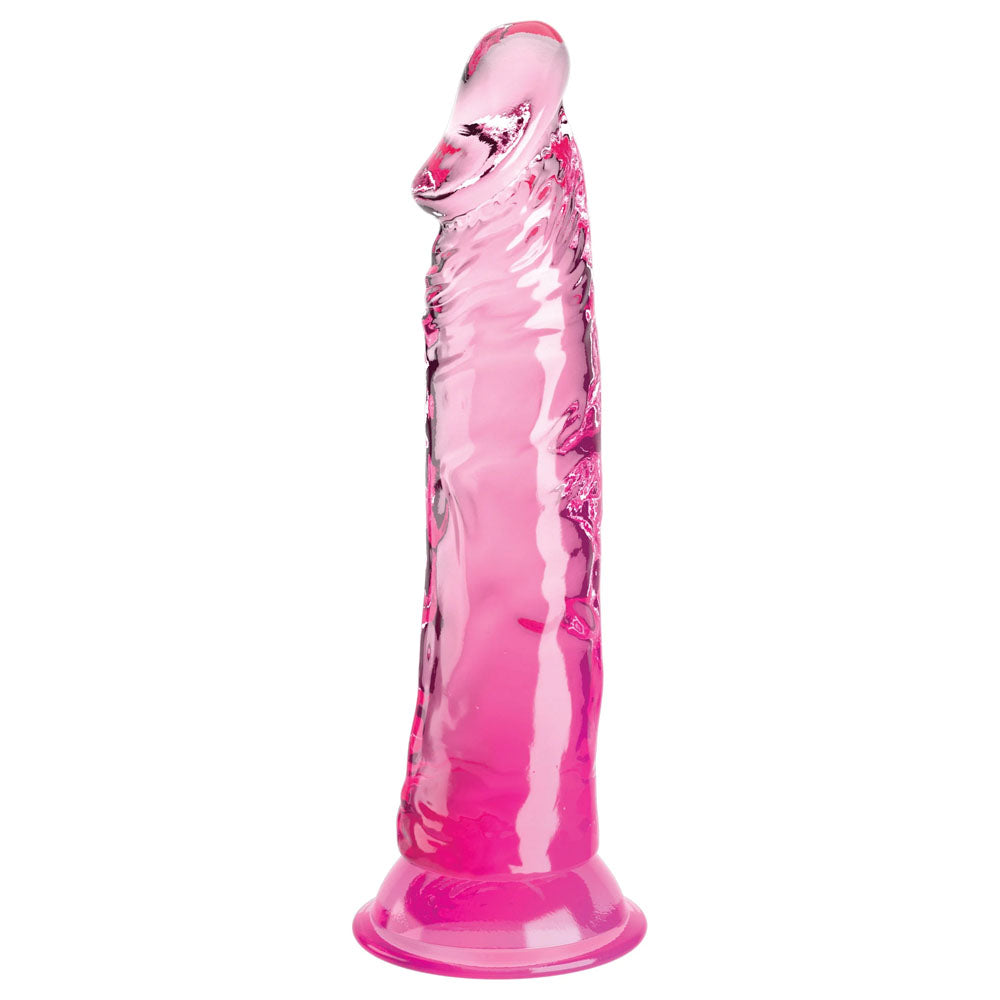 King Cock Clear 8 Cock - Pink - Pink 20.3 cm Dong-PD5757-11