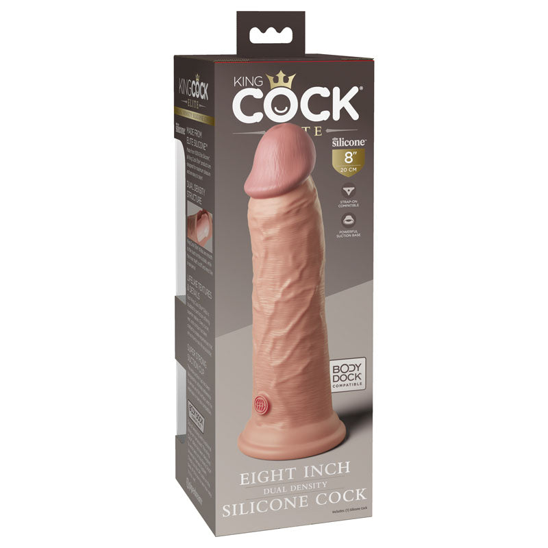 King Cock Elite 8 Dual Density Cock - Flesh - Flesh 20.3 cm Dong-PD5772-21